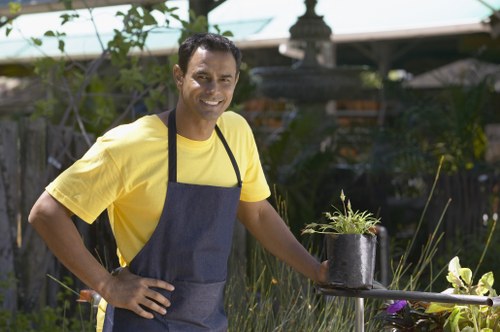Custom hard landscaping and planting for a central London garden